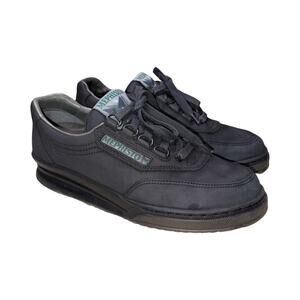 Mephisto Match Run Off Black Leather Sneakers   Size: US 5.5 Women's